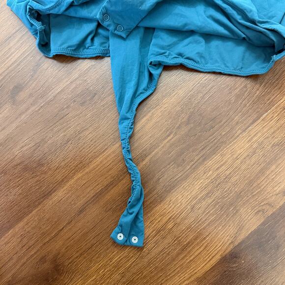 Skims Fits Everybody Square Neck Tank Bodysuit Teal Blue Casual Basics Sz 4X - Picture 6 of 6